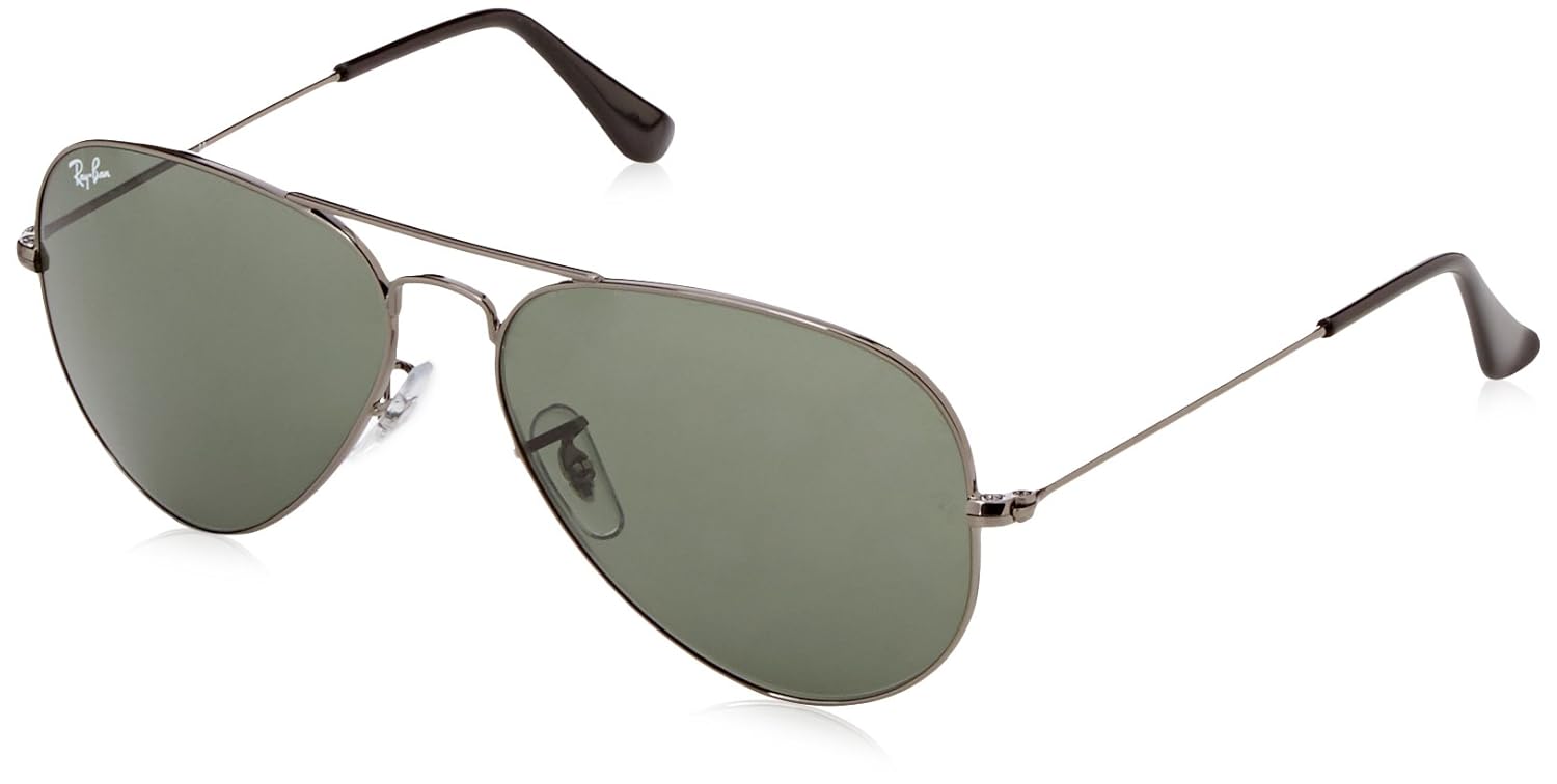 Ray Ban Hombre Gafas de sol de aviador RB Gris