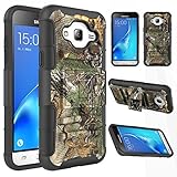 Galaxy J3 Case, Galaxy Sky/J3 V/Sol/Amp Prime/Express Prime Case,ECâ„¢ Hybrid Dual Layers Armor Holster Case with Kickstand + Locking Belt Swivel Clip for Samsung Galaxy J3 2016 (Camouflage)