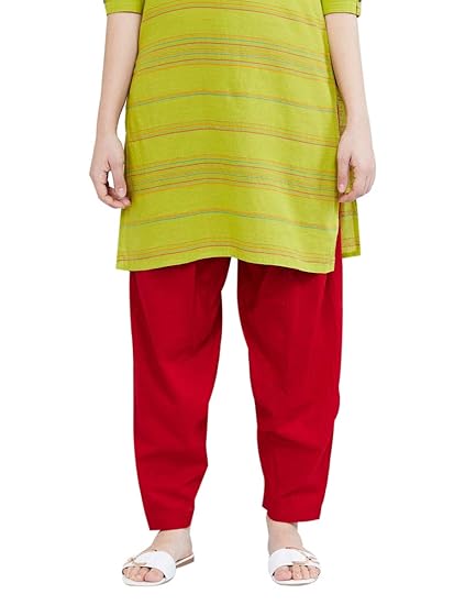 Women's cotton salwar Bottom (NOOSWCSRERED_ Red_ X-Large)