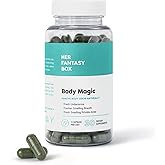 Her Fantasy Box | Body Magic | Chlorophyll Capsules – Vegan Detox & Digestion Support, Gut & Skin Health, Natural Energy Booster – 30 Capsules (200 mg)