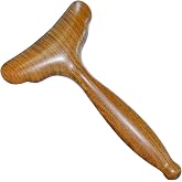HappyStream Lymphatic Drainage Massager Wooden Massage Tools 6.1&rdquo;&times;3.5&rdquo; | Wood Gua Sha Paddle for Maderoterapy Muscle Release Pain Relief Trigger Point Deep Tissue Anti-cellulite