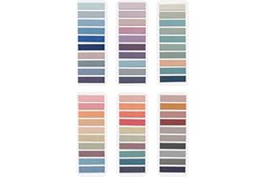 Lysas 1200pcs Page Markers, Morandi Sticky Note Tabs Colored Translucent Writable and Repositionable Book Flags Tabs Strip Index Page Tabs