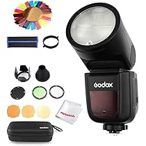 Godox V1-S Flash for Sony, 76Ws 2.4G TTL Round Head Flash