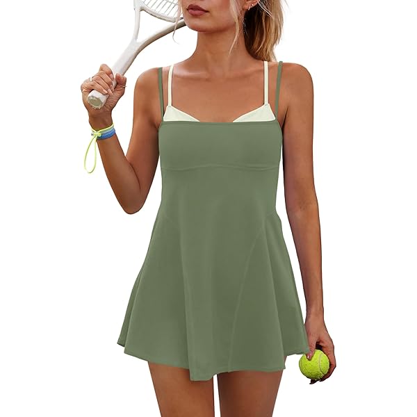 dress with removable shorts Summer Spirit Short and Mini Dress Set - Green