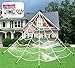 Aiduy Outdoor Halloween Decorations Scary Giant Spider Web Decorations Creepy Decor with Super Stretch Cobweb Set for Halloween Yard Decorations, 16 Ft