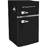Frigidaire EFR840-Cream EFR840 Retro Mini Fridge with Freezer & Side Bottle Opener-Small 2 Door Refrigerator for Office Bar or College Dorm Room-3.1 Cu Ft (Cream) on Fridge.com