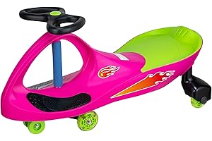 PlasmaCar Lightning Glow Rider - Inertia & Movement Powered Ride-On Toy, Light-Up Wheels, Indoor-Outdoor Play