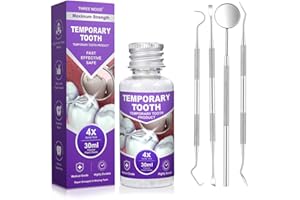 THREE WOOD DIY Tooth Provisional Kit, Thermal Beads for Temporary Teeth Restoration & Denture Replacement