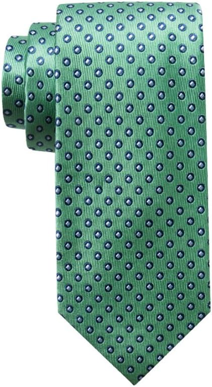 Men's Circle Tie, Green (dot), One Size