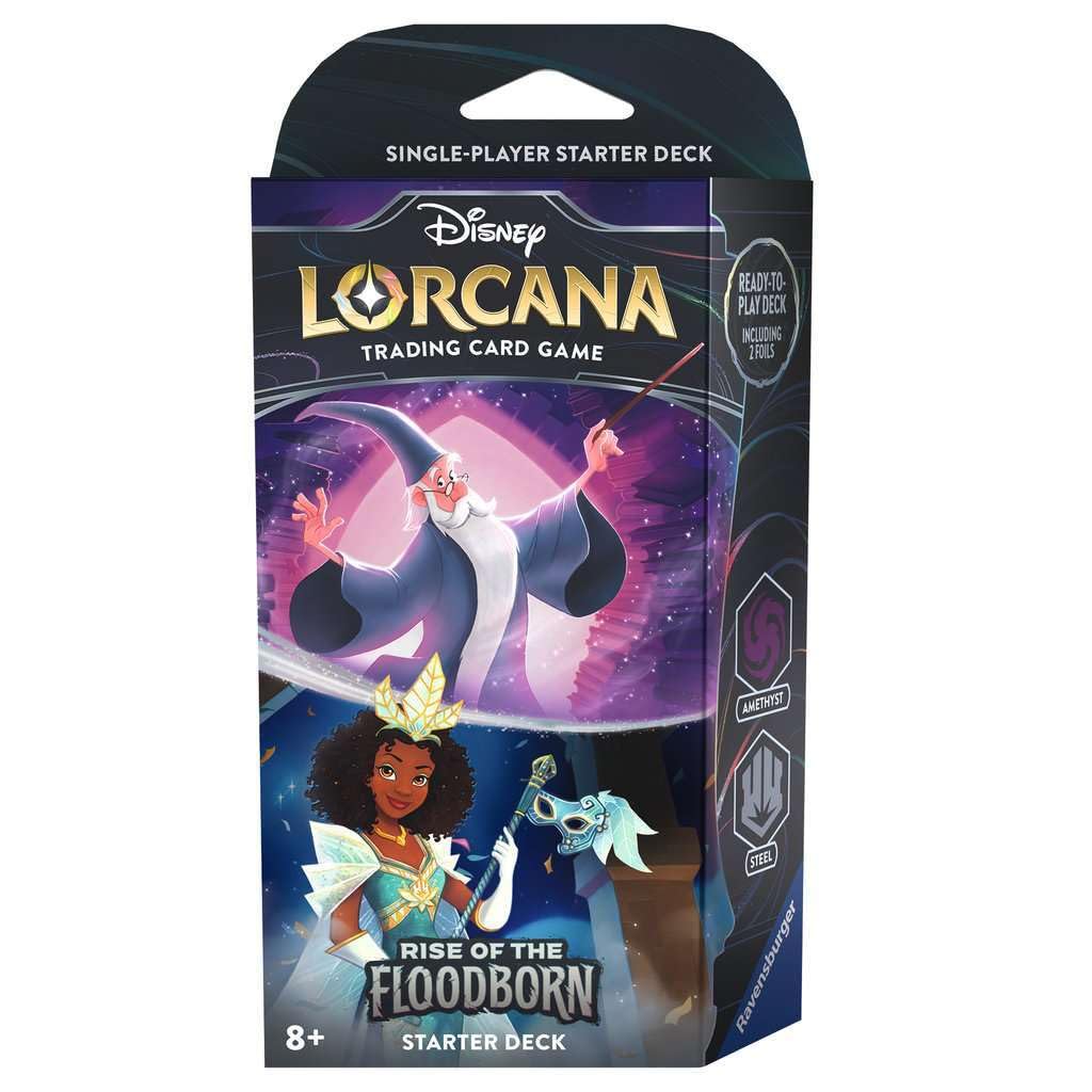 Disney Lorcana Trading Card Game: Rise of the Flood Shapes - Starter Deck Amethyst and Steel