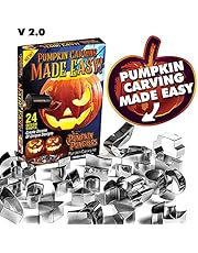 Pumpkin Punchers Pumpkin carving kit for kids | Pumpkin carving tools | Pumpkin carving stencils | Pumpkin carver kit | safe pumpkin tools (24 pieces)