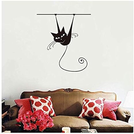 Amazon シャム猫の枝ビニール壁ステッカー家の装飾リビングルームアートデカールキッズルームの壁紙かわいい猫家の装飾44cm 46cm ウォールステッカー オンライン通販