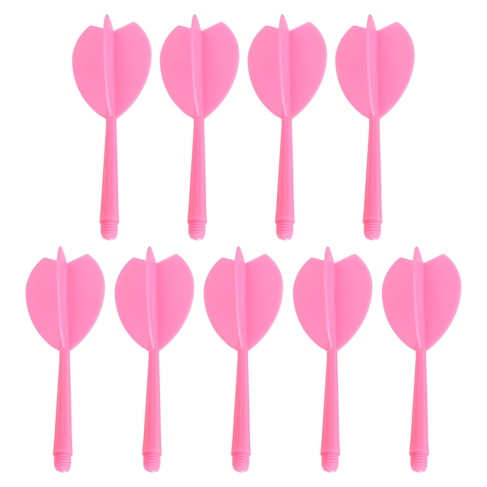 PATIKIL Integrated Dart Shaft & Flights, 9 Pack Lightweight Plastic Dart Flight Set, Pink