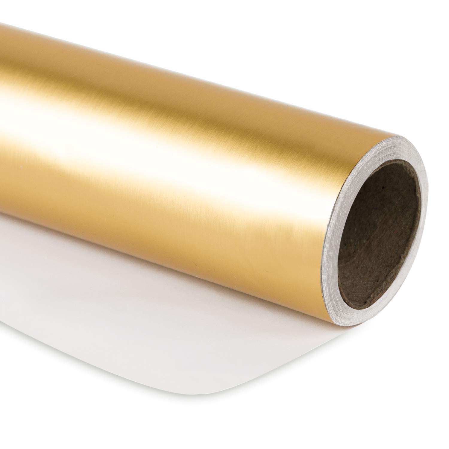RUSPEPA Gift Wrapping Paper Roll - Matte Gold for Wedding, Birthday, Shower, Congrats, and Holiday Gifts - 76 cm X 10 m per Roll
