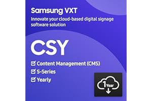 Samsung VXT Cloud Based Digital Signage Player, Instant Provisioning, Content Management Solution (CMS) - S Series , 1 Year Subscription