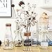 Coceca Cotton Stems - 3 Pack 10 Balls Per Stem - 23 Inch Farmhouse Display Filler-Foral Decoration