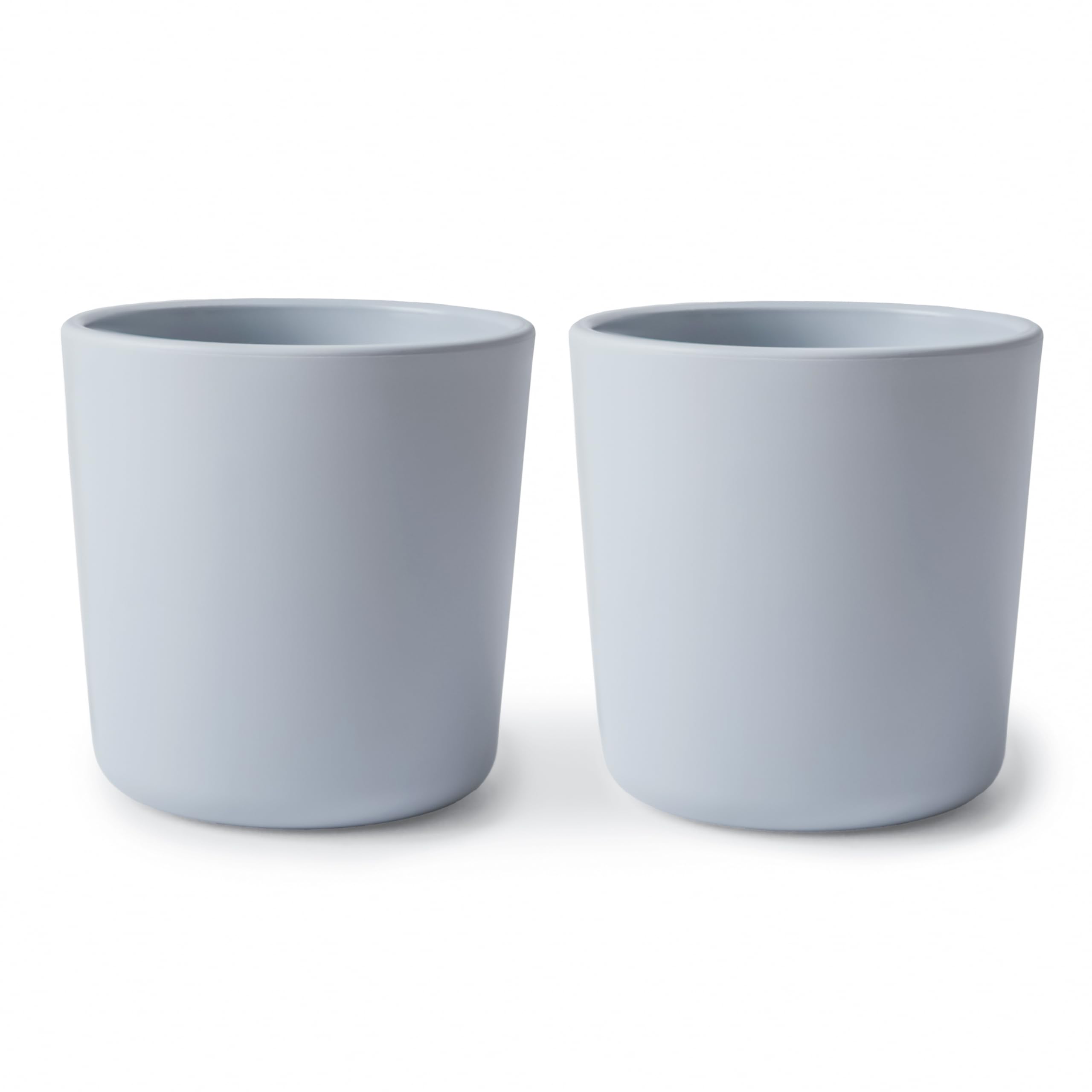 Mushie Dinnerware Cups for Kids | Tableware Cups | 1x Set of 2 Cups | Reuseable | Dishwasher- and Microwave Safe | Easy for Child to Hold | Made in Denmark (Cloud)
