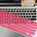 Valawy Silicone Ultrathin Keyboard Cover for MacBook Pro 13-Inch/15-Inch/17-Inch (with or without Retina Display), iMac and MacBook Air 13-Inch, Pink