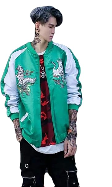 ジャンーウェ スタジャン メンズ ジャンパー ブルゾン Ma 1 ジャケット野球 ミリタリー フライトアウター 刺繍 スカジャン おしゃれ ライダース 春秋 通学 ヒップホップ コート ジャケット 通販 Amazon