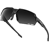 SIPLION Sports Polarized Sunglasses Men: Women UV400 Protection TR90 Frame Anti-Slip Wrap-Around for Driving Fishing Golf