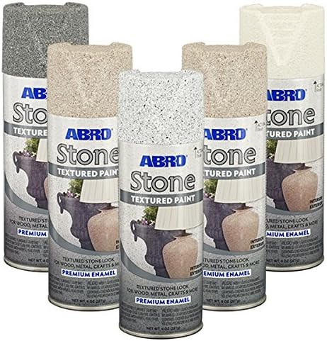 Abro strutturato interno/esterno effetto pietra crema vernice spray – 400  ml: Amazon.it: Fai da te