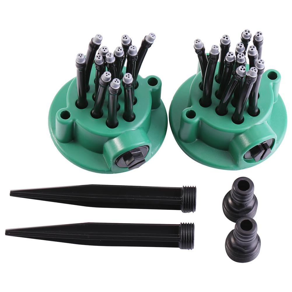 Zerodis Adjustable Watering Sprinkler, 2Pcs Garden Patio Plants Vegetable Equipment Watering Sprinkler Multi-use Lawn Irrigation System Sprinkler Head Flower Sprinkler