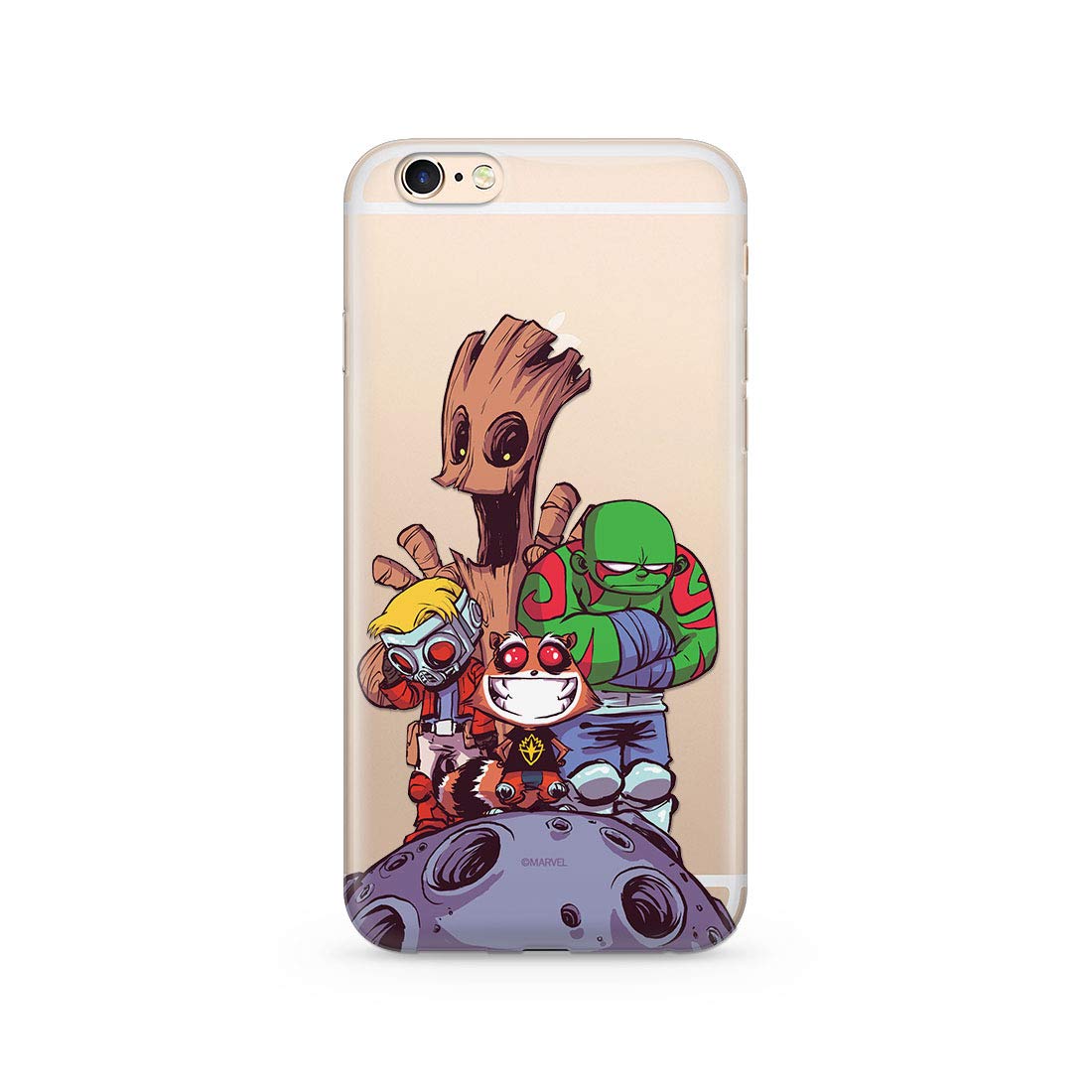 ERT GROUP mobile phone case for Apple Iphone 6/6S original and officially Licensed Marvel pattern Guardians of the Galaxy 017 optimally adapted to the shape of the mobile phone, partially transparent