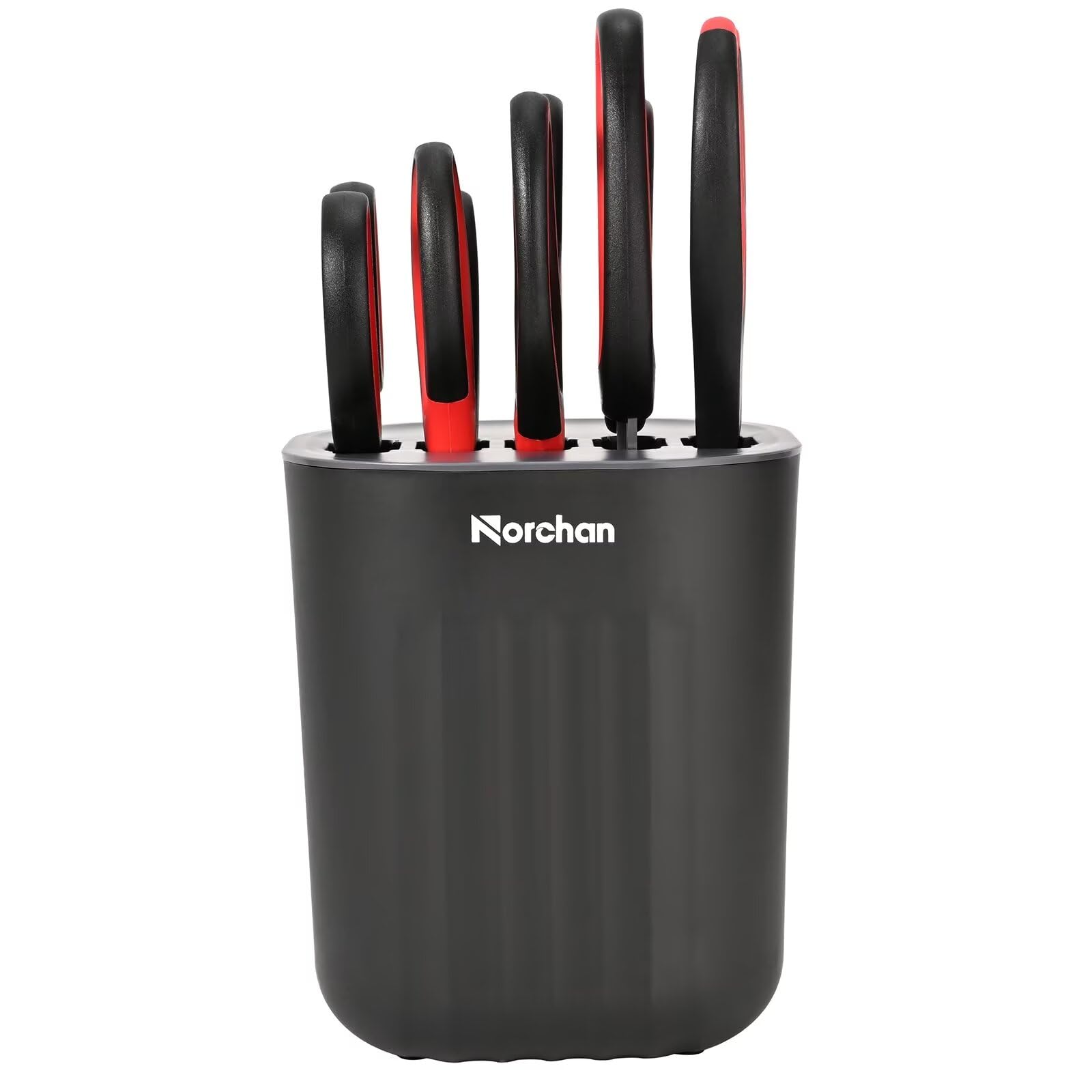 Photo 1 of NORCHAN Stainless Steel Kitchen Scissors Set with Holder for All Purpose,5 Types of Heavy Duty Cooking Shears for Kitchen (Black)