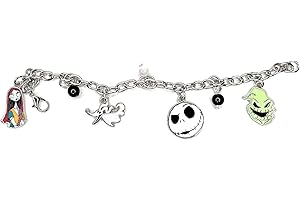 Disney Tim Burton's The Nightmare Before Christmas Charm Metal Bracelet