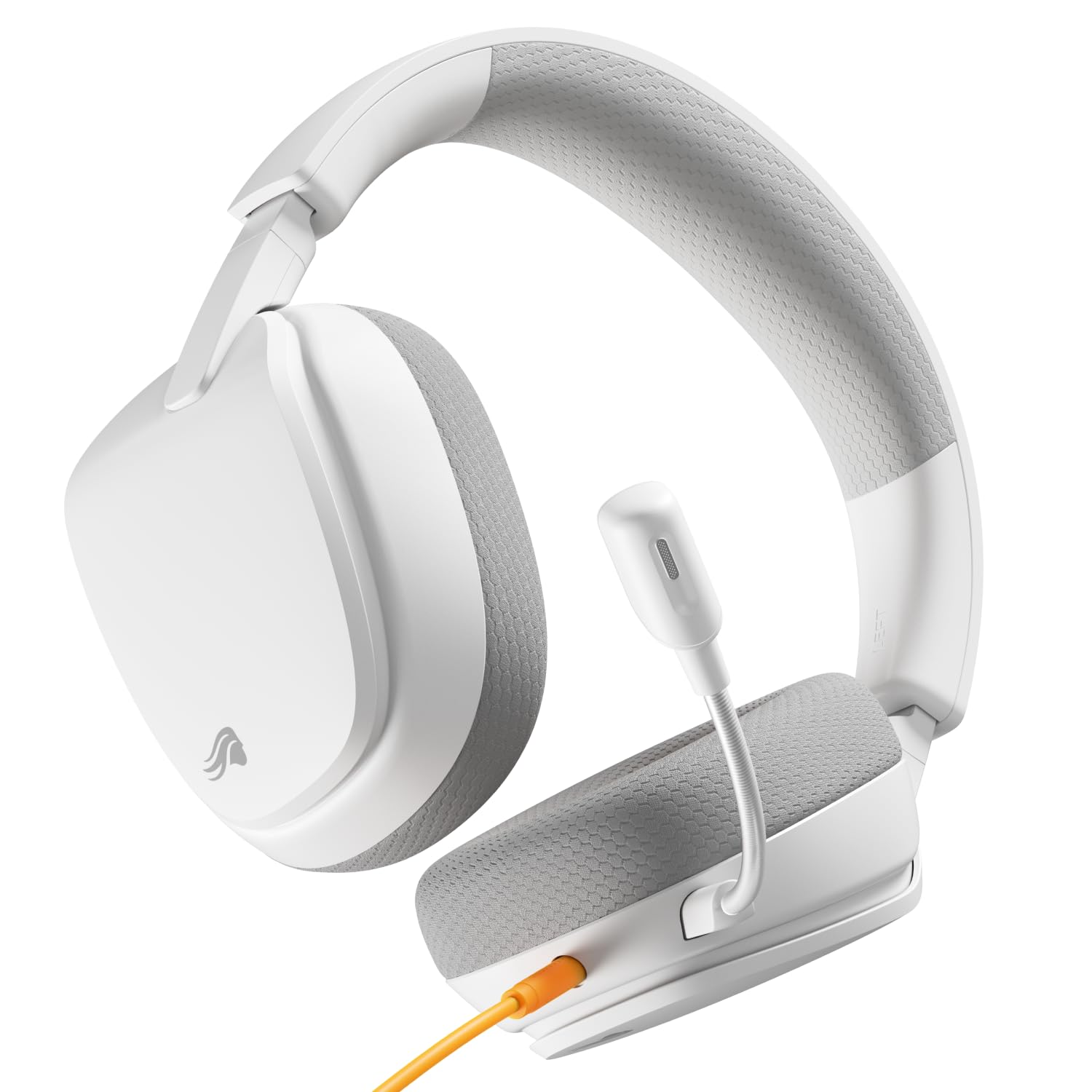 GLORIOUS GHS Eternal – Stereo Gaming Headset for PC, PS5, PS4, Xbox, Switch – Custom Tuned Angled Drivers, Adjustable Crystal Clear Detachable Mic, 3.5mm – Durable, All Day/Night Comfort – White