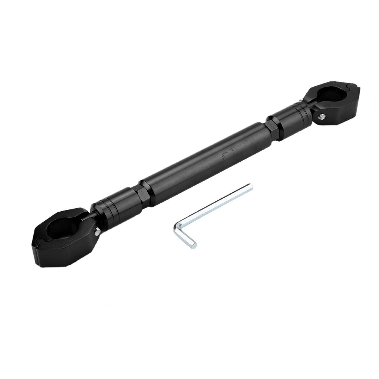 Photo 1 of Motorcycle Balance Bar, 22mm Universal Motorbike Balance Handlebar Cross Bar, ATV Handlebar Crossbar Phone Aluminum Alloy (Black)