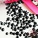 200 pcs 2mm -10mm Jet Black resin faux round Pearls Flatback Mix Size Cabochon *ship with FREE GIFT from GreatDeal68*