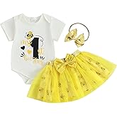 BeQeuewll Baby Girl First Birthday Outfit One Print One Romper+ Sequins Tulle Tutu Skirt+Headband 3Pcs 1st birthday dress