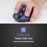 LeadsaiL Wireless Mouse Silent 6 Buttons 1600DPI 3 DPI Levels Windows Mac USB view 5