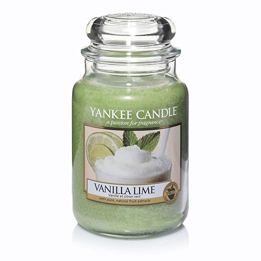 Yankee Candle Large Jar Scented Candle, Vanilla Lime, Up to 150 Hours