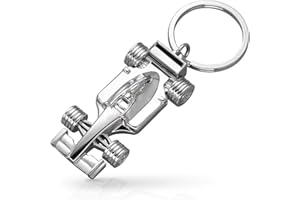 ECOMAID F1 Racing Car Keyrings Metal Formula 1 Racing Car Keychain, 3D Miniature Racing Model Solid Car Keychain Racing Keych