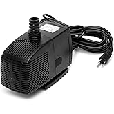 Jebao WP-3000F Submersible, Hydroponics, Aquaponics, Fountain Pump 790gph, 70-watt