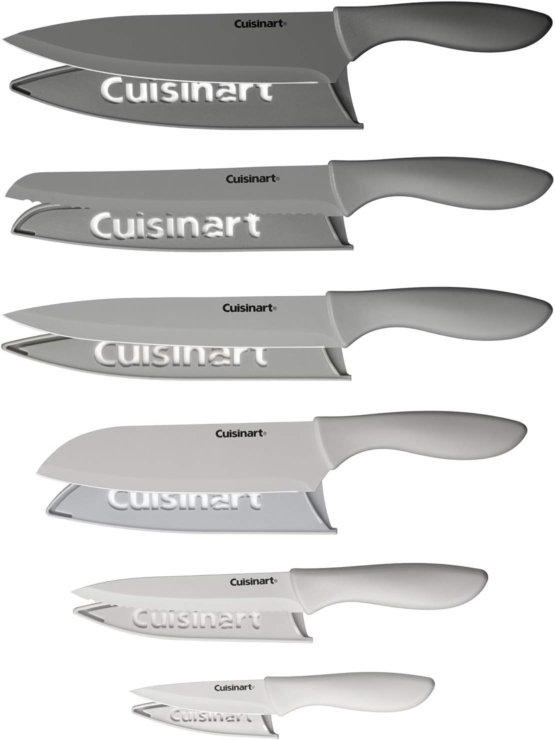 Cuisinart Advantage 12-Piece Gray Knife Set with Blade Guards C55-12PCG