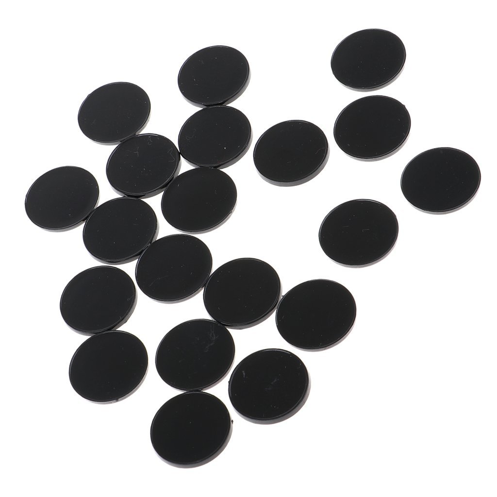 zalati Round Base 20pcs Platform Stand Gasket for Model Action Figures - 22mm/ 0.9inch