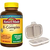 Nature Made Super B Complex, 460 Tablets Bundle with a Pill Oragnizer (2 Items)