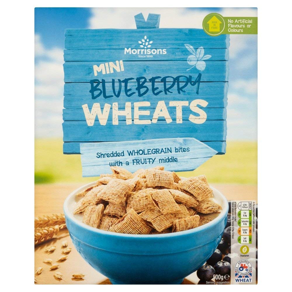 Morrisons Mini Blueberry Wheats 500g