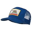 California State Flag Patched Twill Mesh Cap - Royal