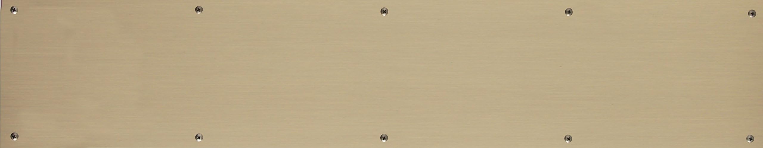 A09-P0634-609 6" x 34" Antique Brass Kick Plate Screw Mount