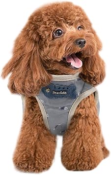 Amazon Momugs Akira ペット用品 犬ハーネス 胸あて式 胴輪 犬用リード 牽引ロープ 小型犬 中型犬 猫 ソフト おでかけ 簡単脱着式 魚の骨の柄 グレー S Momugs Akira ハーネス 通販