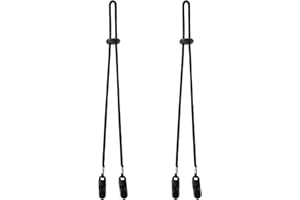 SATINIOR 2 Pieces Hat Clips for Wind Adjustable Hat Strap Reusable Thin Cord Chin Straps for Outdoor Travel Fishing Boating