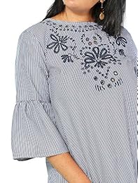 Floerns - Vestido de mujer con mangas de campana