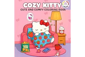 Cozy Kitty : Cute and Comfy Coloring Book: Adorable and Easy Easy Cat Designs to Color and Relax | Kawaii-Inspired Fun for Ki
