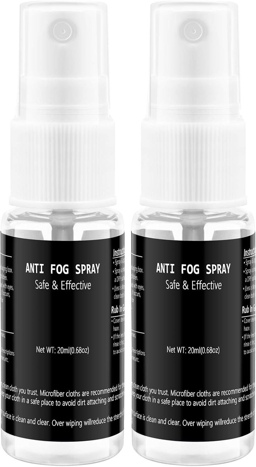YEGE 2Pack Anti Fog Spray for Glasses Safe for All