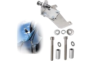 Cascadia Mirror Antenna Mount, Adjustable Angle Mirror Base Antenna Mount with SO239 Stud Compatible with Freightliner P4 Tru