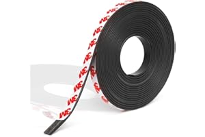 Magnetic Tape Strips, Magnet Tape, Kaluofan 1/2"x 16.4ft Flexible Magnet Strips with Adhesive Backing, Magnetic Strips Self A